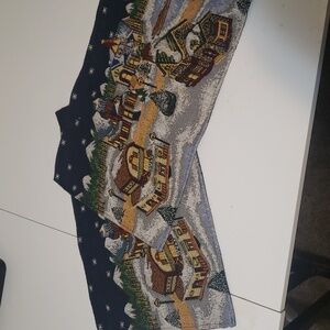 Set of 2 tapestry Christmas Village placemats